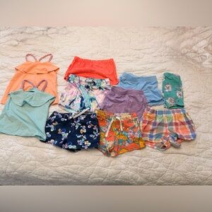 Colorful Kids' Shorts and Tops Set